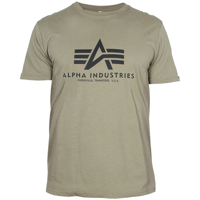 Alpha Industries Tričko Basic T-Shirt olivové XS