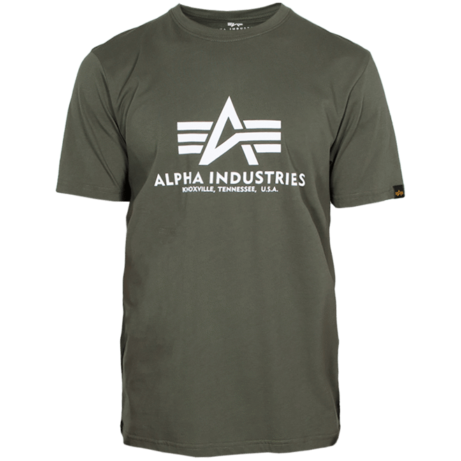 Alpha Industries Tričko Basic T-Shirt olivová tmavá XL