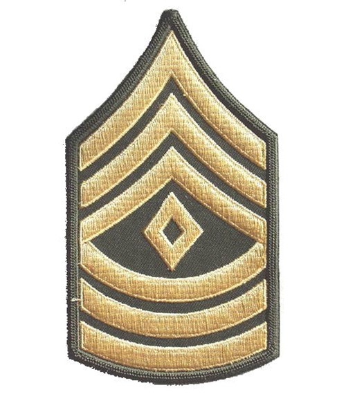 Nášivka: Hodnost US ARMY rukávová First Sergeant
